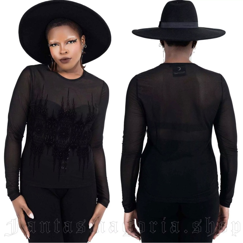 Killstar Madeline Mesh Cathedral Top